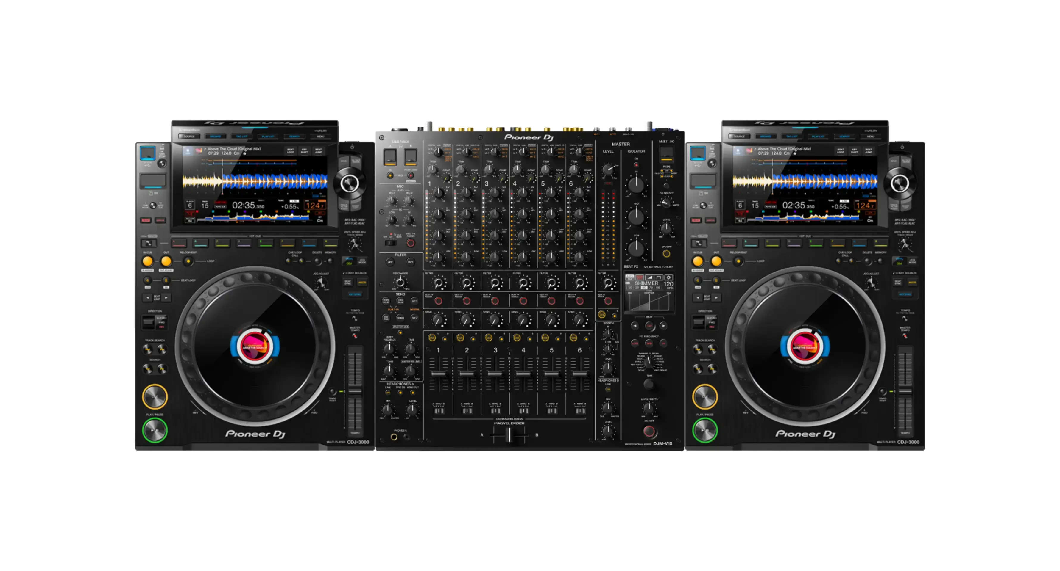 2 x CDJ-3000 Player + DJM-V10 Mikser - Full DJ Setup [KİRALIK]