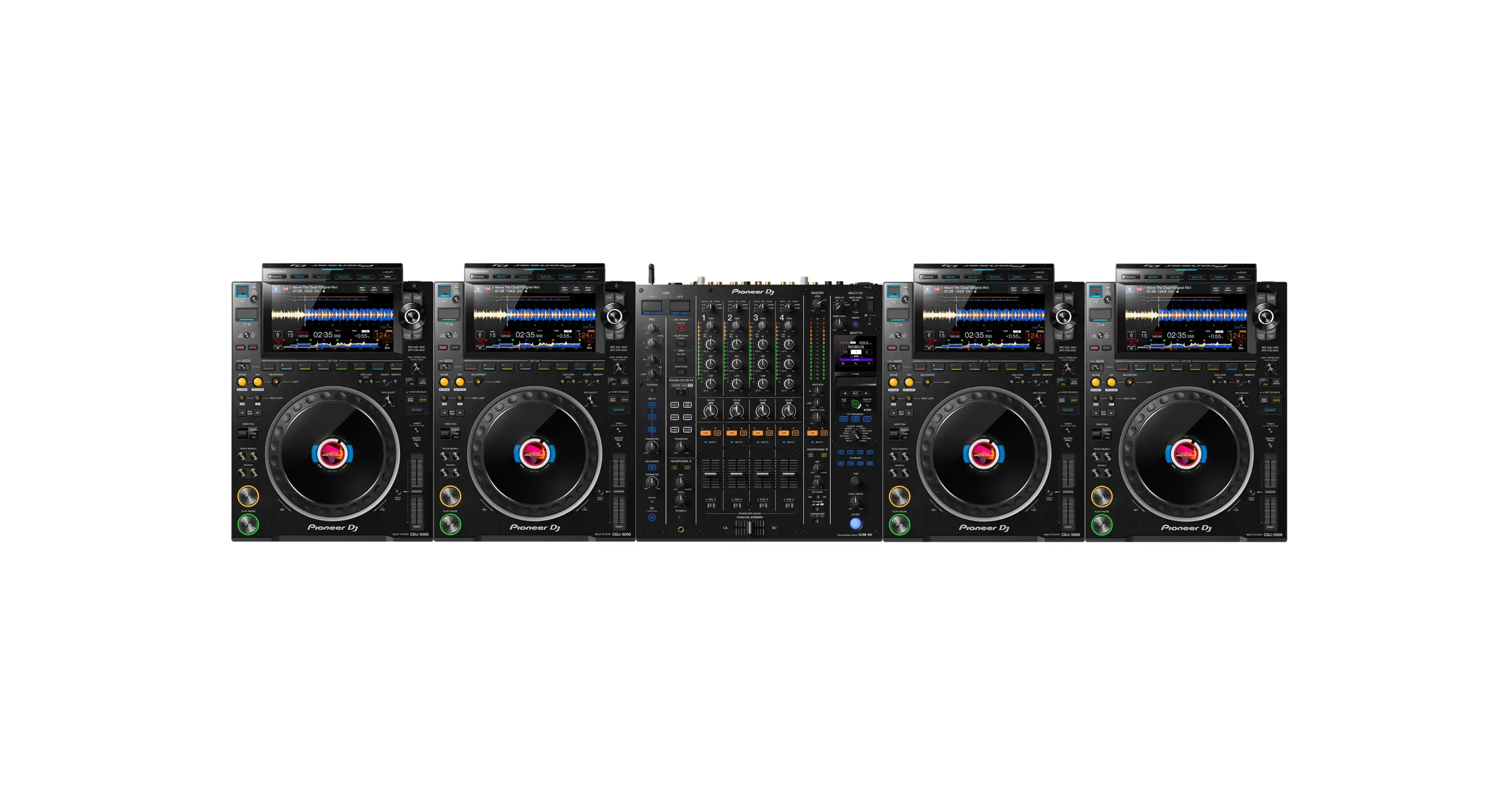 4 x CDJ-3000 Player + DJM-A9 Mikser - Full DJ Setup [KİRALIK]